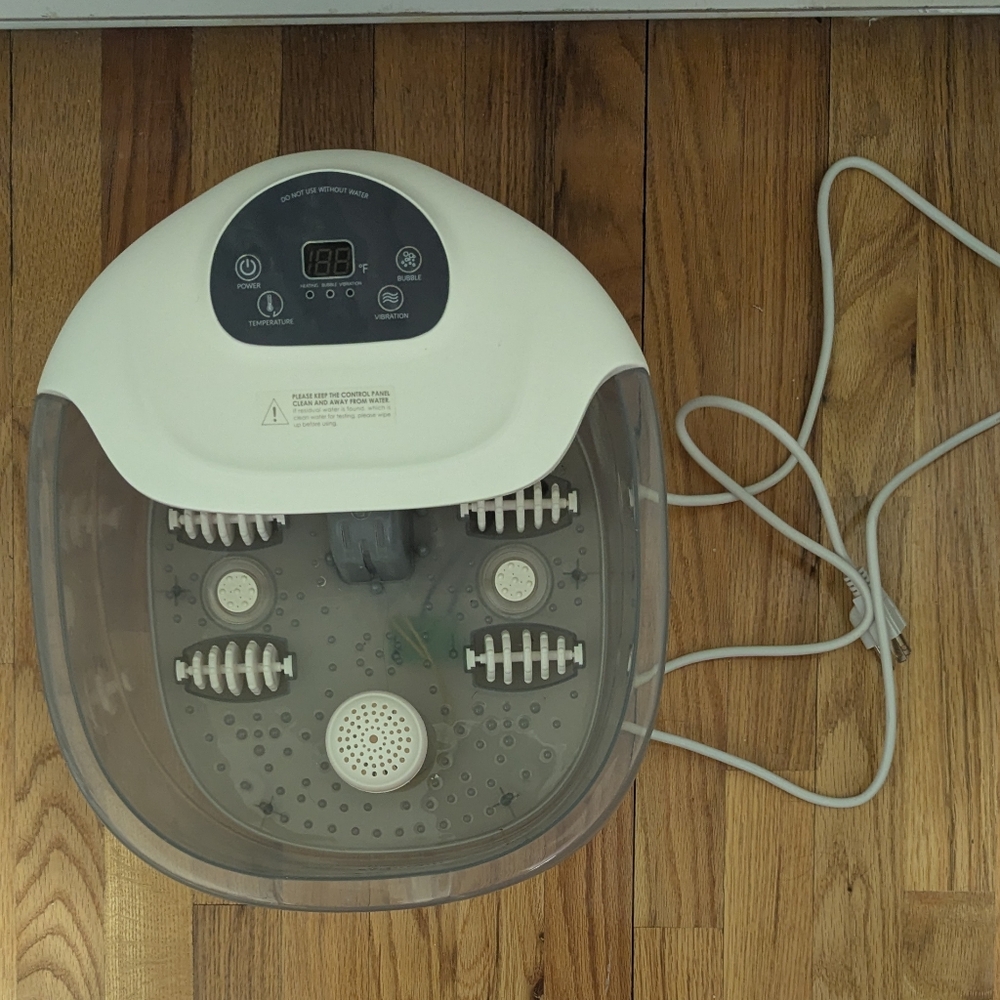 White and Gray Foot Spa Massager